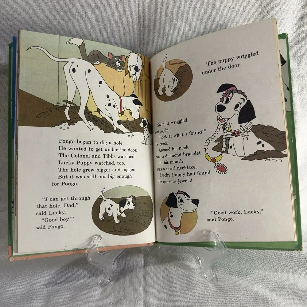 Lucky Pup Book 101 Dalmatians First American Edition 1978 Walt Disney Hardcover